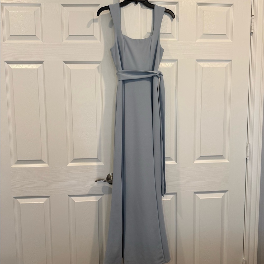 Show MeYour MuMu - “Paris Gown” in Blue, Size Small with Detachable Sash